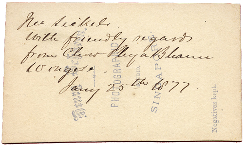 Chao Praya Bhanuwongse signed photo card