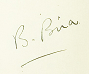 Prince Bira's autograph