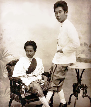 Prince Kitiyakorn and his mother